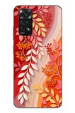 Redmi Note 11 - 11s Uyumlu Kırmızı Beyaz İğdeler Baskılı Silikon Kılıf