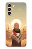 Samsung Galaxy S21 Uyumlu Filistine Özgürlük Kız Baskılı Silikon Kılıf