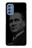 Samsung Galaxy M52 Uyumlu Gençliğe Hitabe Yazılı Atatürk Silüeti Baskılı Silikon Kılıf