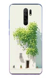 Redmi 9 Uyumlu Sarmaşıklı Ev Baskılı Silikon Kılıf
