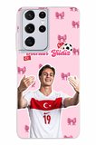 Samsung Galaxy S21 ULTRA Uyumlu Kenan Yıldız Kurdele Baskılı Silikon Kılıf