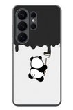Samsung Galaxy S26 Ultra Uyumlu Boyacı Panda Baskılı Silikon Kılıf