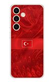 Samsung Galaxy S24 Uyumlu Türk Milli Takım Desenli Forma Baskılı Silikon Kılıf