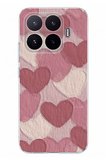 Xiaomi 17T Uyumlu Pastel Gül Kurusu ve Pembe Kalpli Baskılı Silikon Kılıf