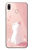 Samsung Galaxy M31 Uyumlu Minnoş Kedi Baskılı Silikon Kılıf