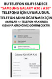 Samsung Galaxy A20-A30 Uyumlu Minimalist Galaksi Yıldızlı Gece Baskılı Silikon Kılıf