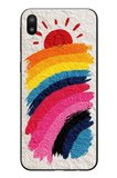 Samsung Galaxy M20 Uyumlu Güneşli Gökkuşağı Baskılı Silikon Kılıf