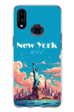 Samsung Galaxy A10S Uyumlu Özgürlük Heykeli New York Baskılı Silikon Kılıf