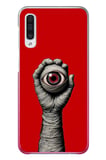 Samsung Galaxy A50 Uyumlu Tek Göz Elde Baskılı Silikon Kılıf
