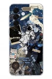Samsung Galaxy A57 Uyumlu Retro Astronot Tasarımlı Baskılı Silikon Kılıf