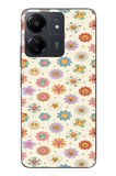 Redmi 13C Uyumlu Gülen Çiçekler Baskılı Silikon Kılıf