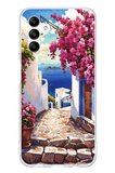 Samsung Galaxy A04s Uyumlu Ege'nin Kayıp Sokakları Baskılı Silikon Kılıf