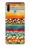 Huawei P30 Lite Uyumlu Çiçek Katmanları Baskılı Silikon Kılıf