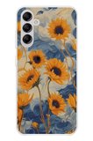 Samsung Galaxy A14 Uyumlu Yıldızlı Ayçiçekleri Baskılı Silikon Kılıf