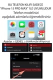 iPhone 15 PRO MAX Uyumlu Ay Yıldız ve Başkomutan Atatürk Baskılı Silikon Kılıf