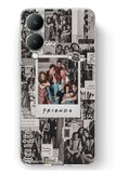 Vivo Y17s Uyumlu Friends Nostalji Tasarımlı Tasarımlı Baskılı Silikon Kılıf