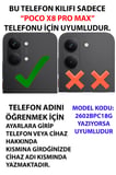 POCO X8 PRO MAX Uyumlu Krem Zeminli Ay ve Yıldız Baskılı Silikon Kılıf