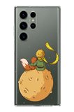 Samsung Galaxy S23 ULTRA Uyumlu Küçük Prens Gezegen Boa Tasarımlı Baskılı Silikon Kılıf