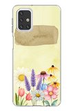 Samsung Galaxy M31s Uyumlu Sulu Boya Dokulu Vazoda Çiçek Desenli Baskılı Silikon Kılıf