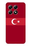 Xiaomi Mi 14T Uyumlu Türk Milli Takım Kırmızı Forma Baskılı Silikon Kılıf