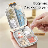 7 günlük ilaç saklama hatırlatma kutusu taşınabilir ilaç kutusu 7 bölmeli ilaç organizer