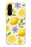 Samsung Galaxy A26 Uyumlu Sulu Boya Limon ve Çiçek Desenli Baskılı Silikon Kılıf