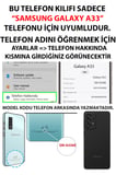 Samsung Galaxy A33 Uyumlu Yalnız Kurt Göktürk Baskılı Silikon Kılıf