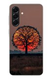 Samsung Galaxy A56 Uyumlu Güneşe Denk Gelen Ağaç Baskılı Silikon Kılıf