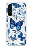 Samsung Galaxy A26 Uyumlu Mavi Kelebekler Baskılı Silikon Kılıf