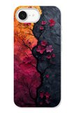 İphone 16e Uyumlu Yaprak Geçişkenliği Baskılı Silikon Kılıf