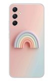 Samsung Galaxy A34 Uyumlu Gökkuşağı Pastel Baskılı Silikon Kılıf