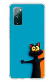 Samsung Galaxy S20 FE Uyumlu Kedi Uyarısı Baskılı Silikon Kılıf