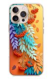 İphone 16 Pro Max Uyumlu Pastoral Çicekler Baskılı Silikon Kılıf