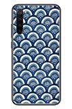 Redmi Note 8 Uyumlu Mavi Bükleler Baskılı Silikon Kılıf