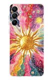 Samsung Galaxy A16 Uyumlu Psikedelik Galaksi ve Güneş Desenli Baskılı Silikon Kılıf