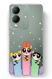 Vivo Y17s Uyumlu Powerpuff Girls Tasarımlı Baskılı Silikon Kılıf