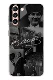 Samsung Galaxy S21 Uyumlu Kemal Atatürk İmza Baskılı Silikon Kılıf