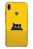 Redmi Note 7 Uyumlu Sarı Gözlü Kedi Baskılı Silikon Kılıf