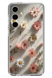 Samsung Galaxy S24 FE Uyumlu Papatya Çiçekleri Baskılı Silikon Kılıf