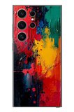 Samsung Galaxy S24 Ultra Uyumlu Renklerin Dansı Baskılı Silikon Kılıf