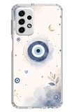 Samsung Galaxy A73 Uyumlu Şans Getiren Nazar Tasarımı Baskılı Silikon Kılıf
