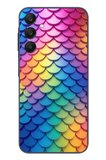 Samsung Galaxy A25 Uyumlu Gökkuşağı Renkleri Baskılı Silikon Kılıf