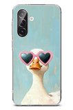 Samsung Galaxy A56 Uyumlu Yağlı Boya Pop-Art Ördek Baskılı Silikon Kılıf