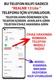 Realme 12 Lite Uyumlu Mor Kalp Dalgalar Tasarımlı Baskılı Silikon Kılıf