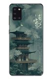 Samsung Galaxy A31 Uyumlu Japon Evleri Baskılı Silikon Kılıf