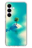 Samsung Galaxy S25 FE Uyumlu Adada Palmiye Baskılı Silikon Kılıf