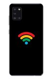 Samsung Galaxy A31 Uyumlu Wifi Simgesi Baskılı Silikon Kılıf