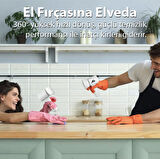 Turbo Şarjlı yüzey Temizleyici Fayans cam zemin temizleyici 5 başlıklı profesyonel temizleyici