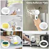 Turbo Şarjlı yüzey Temizleyici Fayans cam zemin temizleyici 5 başlıklı profesyonel temizleyici