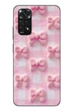 Redmi Note 11 - 11s Uyumlu Pembe Kurdeleler Baskılı Silikon Kılıf